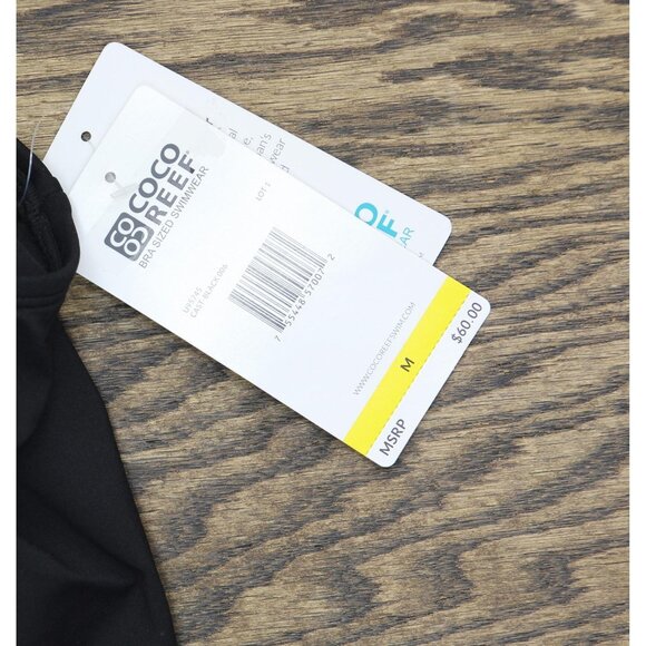 NWT Coco Reef Womens Skirted Swim Bottom High Waisted U95745 Black M - Picture 6 of 6